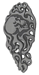 Mens Womens Skull Belt Buckle Metal Tattoo Gothic Halloween Costume Pirate Biker