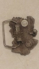 Vintage Indian Woman Girl Head Belt Buckle By Wyoming Studio Art Works