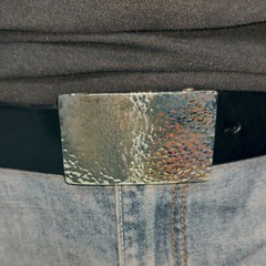 Casting Brass Copper Belt Buckle, Personalized Hammer Printed Men Buckle,gift