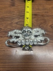 Silver Skull Belt Buckle