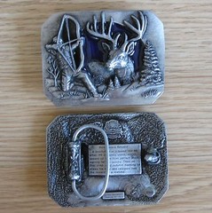 Deer Bow hunting belt buckle (choice designs)