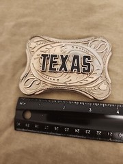 TEXAS Theme Belt Buckle, Bolo Tie, & Billfold Wallet Mens Accessories Lot *NICE*