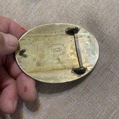 Vintage Comstock Silversmiths Silver Engraved with pheasant Western Belt Buckle
