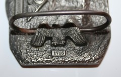 C&J Inc Belt Buckle (HUNTING! A TRADITION) BLUE ENAMEL – 1997