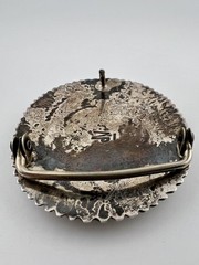 Vintage Nelson Piaso Signed Navajo Sterling Silver Belt Buckle 55.6g