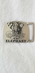 New Carlsberg Elephant Pewter Belt Buckle