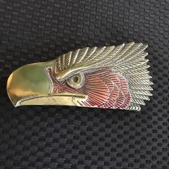 Vtg. 1979 Eagle Belt Buckle The Great American Buckle Co. #120 Brass USA mk