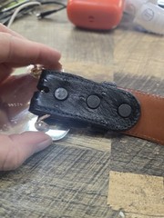 Montana Silversmiths Buckle Horse & Cross With Ostrich Black Jack Belt Sz 34