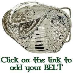 Cobra Snake Belt & Buckle Metal Punk Native American Reptile Python