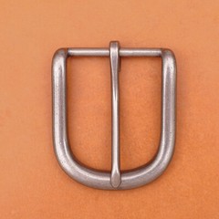 Solid Antique Silver Prong Pin Buckle Men Leather Belt Replacement Buckle 39mm