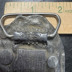 Vintage 1986 Bergamot Brass Works Quarter Horse cowboy belt buckle Made in USA