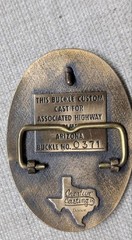 vintage ARIZONA belt buckle CREATIVE CASTINGS custom cast BRASS bronze WESTERN