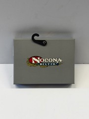 NOCONA Belt Co. OVAL INITIAL BUCKLE – M – 2 Tone Floral New In Box Unisex