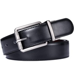 Beltox Men&rsquo;s Genuine Leather 34-36, Black Coffee With Brushed Roller Buckle