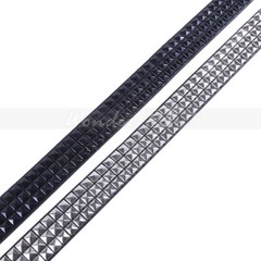 Studded 3 Row Silver Pyramid Made Belt Leather Punk Rock Gothic