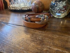 Very Navajo James Reid style Sterling Silver Belt Buckle 33-36-1.3/8-.75”🦬✅