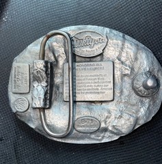 VFW Life Member Belt Buckle 1987 Siskiyou Buckle Co B71 Williams OR USA Vintage