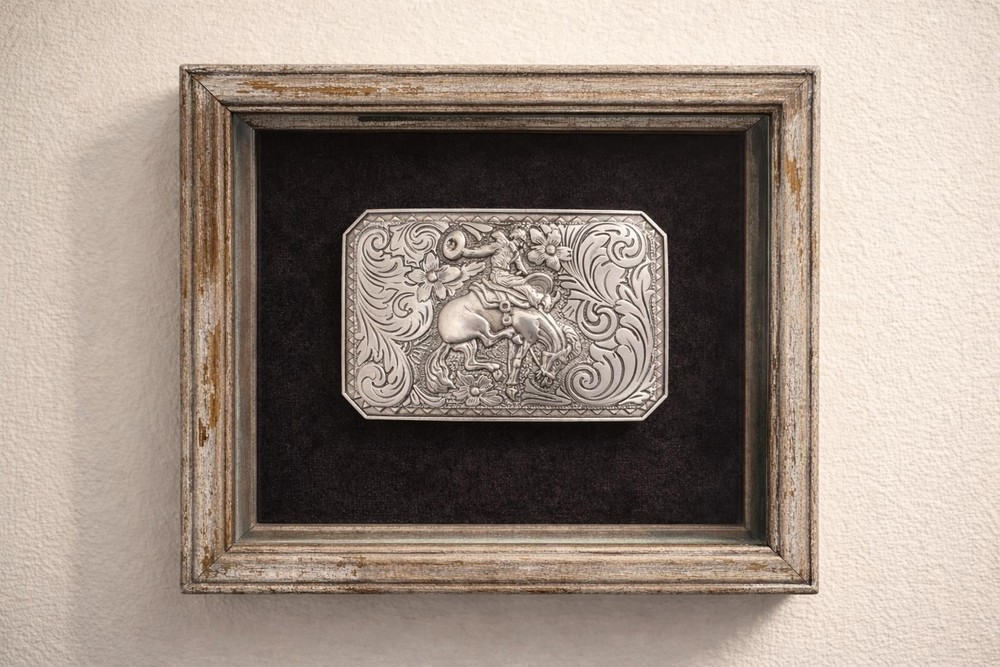 Cowboy Rodeo Vintage Bucking Bronco Belt Buckle Western Style Accessory