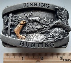 Hunting and Fishing Fishermans Belt Buckle