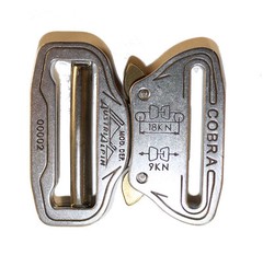 AustriAlpin 45mm 1.75&Prime; Chrome Cobra Buckle -Male Adjustable Female Fixed FY45AVF