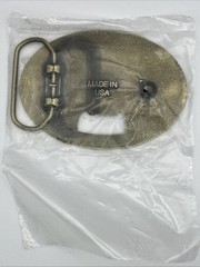 Brooks & Dunn 3.5&Prime; Gold Tone Belt Buckle & Bottle Opener VIP Tour Merch USA Made