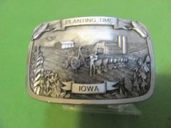 Vintage Planting Time Iowa Dekalb Pfizer Genetics Limited Edition Belt Buckle.