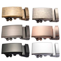 Classic Men&rsquo;s Automatic Slide Buckle Replacement Rectangle Ratchet Belt Buckle