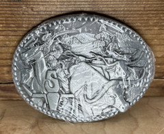 NEW SEALED COWBOY WESTERN CATTLE DRIVE LONGHORN STEER ZEE SERIES BELT BUCKLE