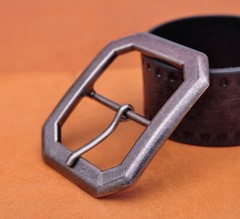 Huge Wide Heavy Duty Strong Chipped Corner Center Bar Pin Belt Buckle Inner 45mm