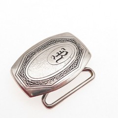 HICKOK 925 Sterling Silver Antique Art Deco Monogram Belt Buckle