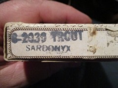 TROUT SARDONYX STONE VINTAGE BELT BUCKLE INCOLAY STUDIOS BRAND NEW NIB RARE FISH