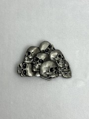 Lot 3 Vintage Belt Buckles Rocawear Skull Guns Metal Heavy Biker Punk