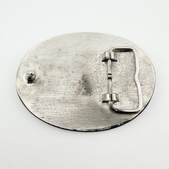 Bull Rider USA Rodeo Cowboy AMERICAN FLAG Silver Tone Belt Buckle