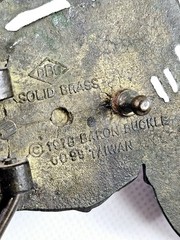 Motorcycle Belt Buckle BBB Baron Buckle Solid Brass 1978 Taiwan 6099 Vtg