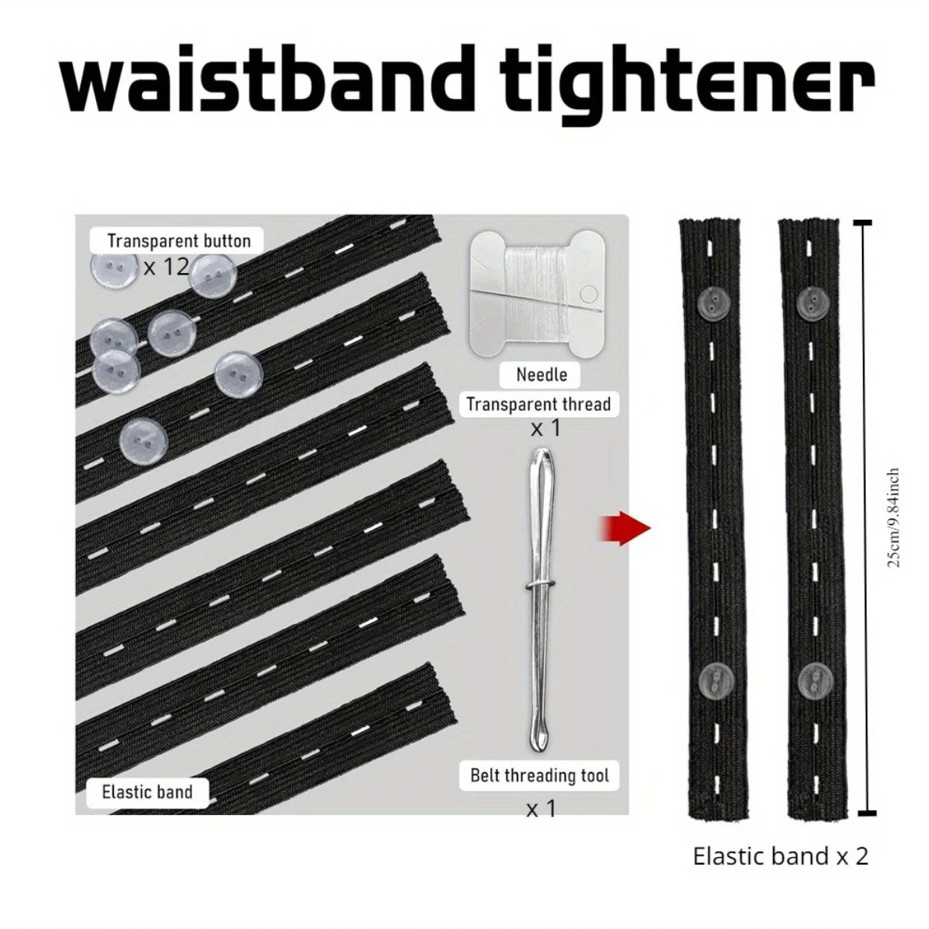 2pcs Invisible Belt Tightener Seamless Pants Waist Adjuster