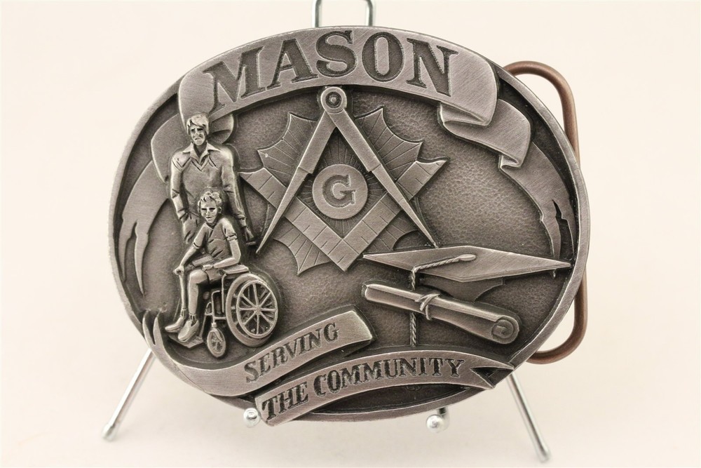 1992 Siskiyou Belt Buckle Co Masons Buckle Never Used
