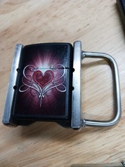 ZIPPO BELT BUCKLE HOLSTER -Handmade- STAINLESS – RT ARTISAN WORKS