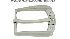 Pin Belt Buckles for Men&rsquo;s Fits 1.25″ inch 32 mm Jeans Belt Silver Iced Style