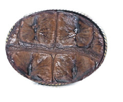 BUCKLE Real HornBack Gator Belt buckle in Black or Brown