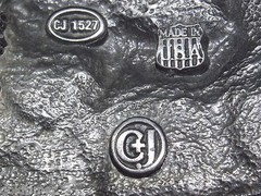 VINTAGE HUNTING DEER DOE BUCKS 1991 C & J MADE IN USA METAL BELT BUCKLE