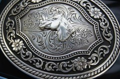 Nocona Horse Head Western Belt Buckle HORSE 37711