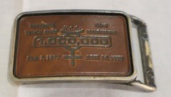 Kennecott Copper Mine LOT | *Vintage* Belt Buckle Train Operating Rules Contract