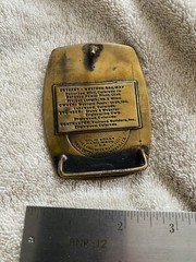 Western Fuels-Utah Inc. Deseret Western Railway Belt Buckle
