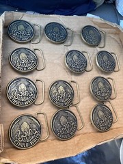 « Cthulu Waits » Metal Belt Buckle 2 Inch Diameter- New