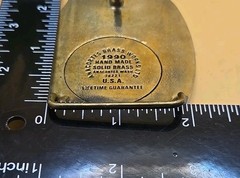 Vintage Rocky Mountain Brake Supply (RMB) Belt Buckle Casper & Elko Solid Brass