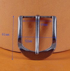Metal Square Single Prong Pin Belt Buckle Fits 40MM Tongue Leather Belts Straps