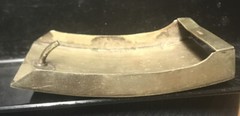 SILVER BELT BUCKLE ABALONE Cowboy Boot INLAYS MARKED ALPACA