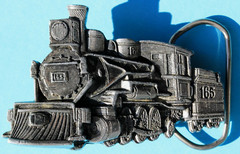 Train Locomotive Belt Buckle The Great American Buckle Co. Chicago 1981