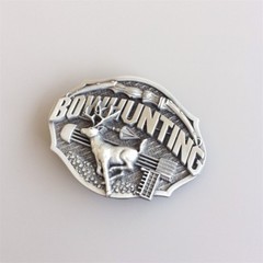 Antique Brushed Silver Western Deer Animal Belt Buckle also Stock in the US