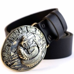 Don&rsquo;t Tread on Me belt buckle, Historical American flag, solid brass belt buckle